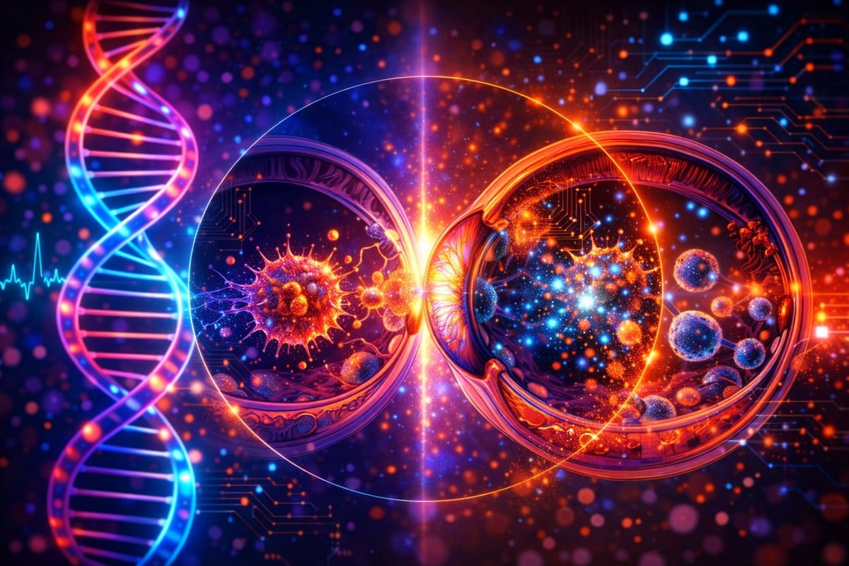 Sham-controlled senolytics concept showing UBX1325 clearing senescent cells in the retina